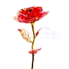Plastic Rose with Metal Rod Flower Branch PW-WG18569-01-1