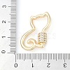 Rack Plating Brass Micro Pave Cubic Zirconia keychain Clasps KK-K374-03B-G-3