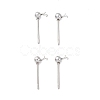 304 Stainless Steel Ball Post Stud Earring Findings STAS-Z035-03P-1