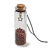 Transparent Glass Wishing Bottle Decoration AJEW-Z035-01-5