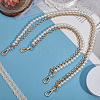 CHGCRAFT 2Pcs 2 Style Plastic Imitation Pearl Beaded Double Strand Bag Handles DIY-CA0005-94-4