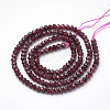 Natural Garnet Beads Strands G-R362-04-2