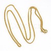 Trendy Unisex 201 Stainless Steel Twisted Chain Necklaces X-NJEW-L043-44G-1