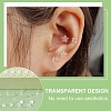  40 Sets 2 Style Tiny Resin Flower & Clover Stud Earrings with Ear Nut for Women EJEW-NB0001-08-4