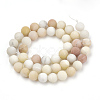 Dyed Natural Multi-Color Agate Beads Strands G-T106-051-3