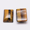 Rectangle Natural Tiger Eye Cabochons G-K032-04-2