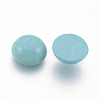 Synthetic Turquoise Flat Back Dome Cabochons X-TURQ-S266-10mm-01-2