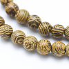 Natural Wenge Wood Beads Strands WOOD-P011-05-10mm-3