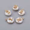 Natural Cultured Freshwater Pearl Pendants PEAR-F008-30G-Z-1