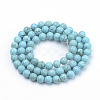 Synthetic Turquoise Beads Strands G-Q953-02-8mm-2