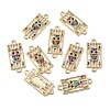 Alloy Rhinestone Connector Charms FIND-TAC0014-52A-2