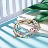 Baking Paint Glass Seed Bead Anklets AJEW-AN00469-2