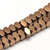 Electroplate Non-magnetic Synthetic Hematite Beads Strands G-I175-06C-1