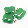 Rectangle Natural & Synthetic Mixed Stone Pendants G-Q360-M-3