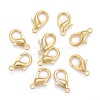 Zinc Alloy Lobster Claw Clasps X-E106-G-2