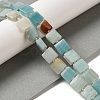 Natural Flower Amazonite Beads Strands G-L596-A14-01-2