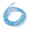 Electroplate Glass Beads Strands EGLA-E057-01A-01-2