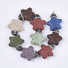 Synthetic Lava Rock Beads G-T120-02A-2