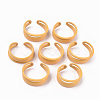 Spray Painted Alloy Cuff Rings RJEW-T011-18-RS-1