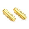 Brass Magnetic Slide Lock Clasps KK-XCP0001-32G-1
