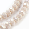 Electroplate Glass Beads Strands X-GLAA-K027-FR-B02-3