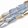 Electroplate Glass Beads Strands EGLA-T008-12J-1