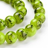 Spray Painted Glass Bead Strands X-GLAD-S075-8mm-29-1