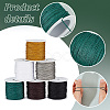   6 Rolls 6 Colors 23M Polyester Braided Thread OCOR-PH0002-63-4