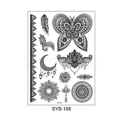 Mandala Pattern Vintage Removable Temporary Water Proof Tattoos Paper Stickers MAND-PW0001-15B-1