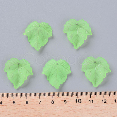 Autumn Theme Transparent Frosted Acrylic Pendants PAF002Y-28-1