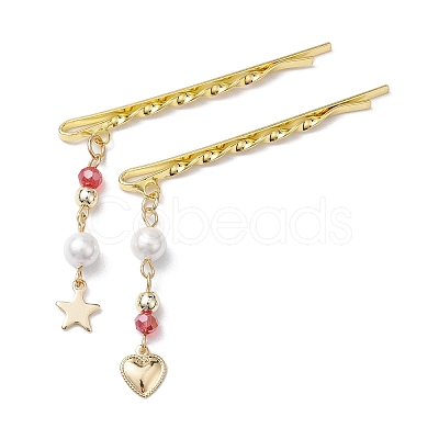 Iron Shell Pearl Hair Bobby Pin PHAR-JH00107-1