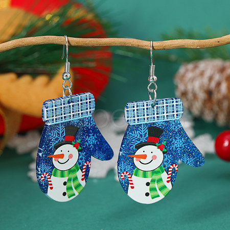 Christmas Gloves Acrylic DIY Dangle Earrings AR6870-2-1