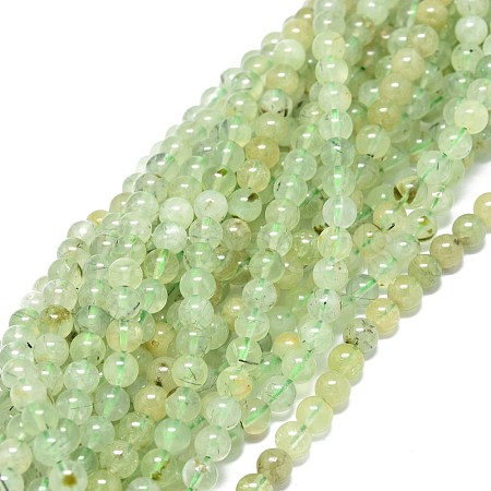 Natural Prehnite Beads Strands G-O201A-06A-1