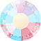 Preciosa&reg MAXIMA Crystal No Hotfix Flatback Stones, Czech Crystal, Dura Foiling, Round(438 11 615 Chaton Rose), 70020 200 Light Rose AB, SS8(2.3~2.5mm)