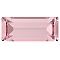 Preciosa&reg MAXIMA Crystal Fancy Stones, Czech Crystal, 435 26 212 Baguette, Dura Foiling, 70020 Light Rose, 4x2mm.