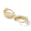 Real 18K Gold Plated Brass Enamel Evil Eye Hoop Earrings for Women EJEW-L269-128G-3
