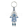 Alloy with Resin Evil Eye Charms Keychains KEYC-JKC00619-02-1