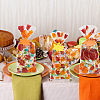 BENECREAT Rectangle Plastic Candy Bags for Thanksgiving Day CON-BC0007-06-5