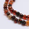 Faceted Natural Agate Beads Strands G-F447-4mm-C02-3