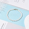 Grade A Natural Pearl Beaded Bracelets with Brass Spring Ring Clasps for Women BJEW-JB08037-2