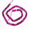 Faceted Natural Agate Beads Strands G-F344-22A-2