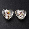 Handmade Lampwork Silver Foil Glass Beads FOIL-T005-01D-2