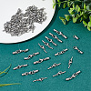 Unicraftale 50 Sets 5 Styles 304 Stainless Steel Lobster Claw Clasps STAS-UN0042-01-6