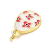 Rack Plating Brass Enamel Charms KK-M293-37G-03-2