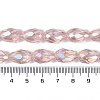 Transparent Electroplate Glass Beads Strands EGLA-T6mm-B18-4