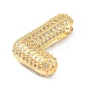 Rack Plating Brass Micro Pave Cubic Zirconia Pendants KK-Q790-01L-G-2