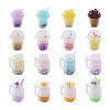 Fashewelry 32Pcs 16 Style Imitation Bubble Tea & Ice Cream Resin Pendants RESI-FW0001-07-8