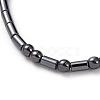 Adjustable Non-magnetic Synthetic Hematite Necklaces NJEW-JN02704-04-3