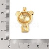 Brass Micro Pave Cubic Zirconia Pendants KK-E111-42G-01-3