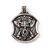 Tibetan Style 304 Stainless Steel Pendants STAS-P305-32AS-1